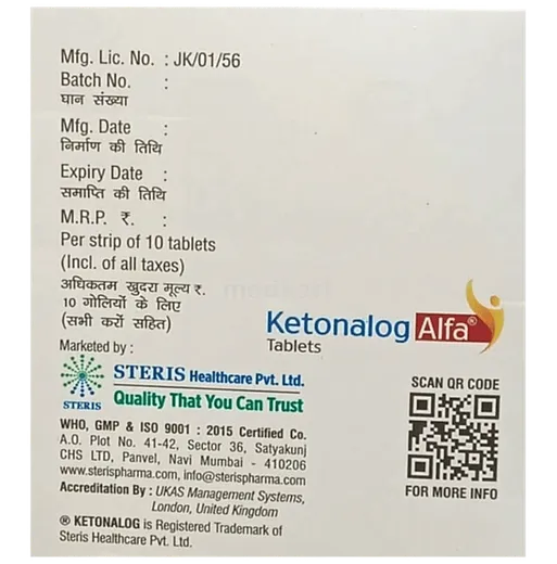 ketonalog alfa tablet 10's